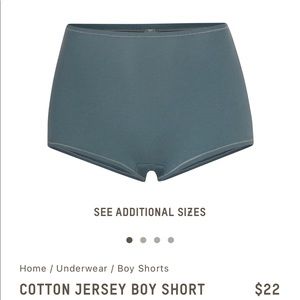 SKIMS cotton jersey boy shorts